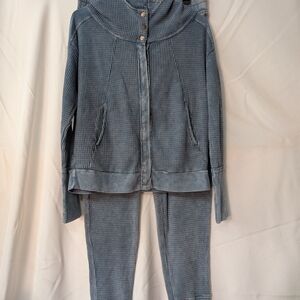 Hard Tail Blue Hoodie And Pant Set